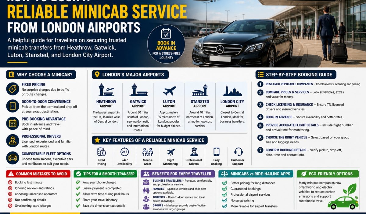 How to book a reliable minicab services from london airport